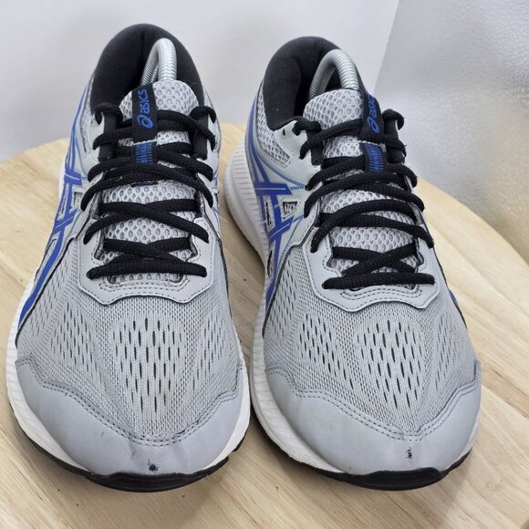 Mens Size 9.5 WIDE - ASICS Gel-Contend 7 Grey/Blue Running Athletic Shoes - Picture 4 of 12
